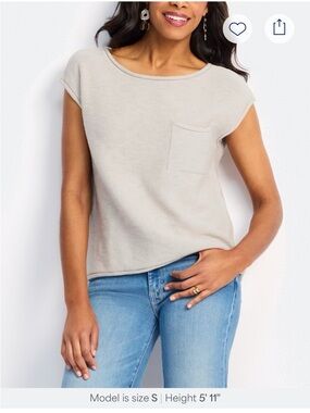 Sanctuary Taupe Sweater Tee